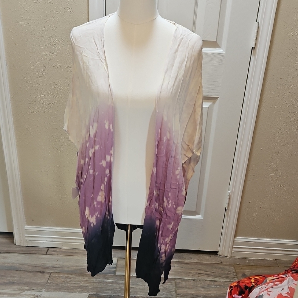 White Crow Women's Ombre Blouse - Purple and Black
